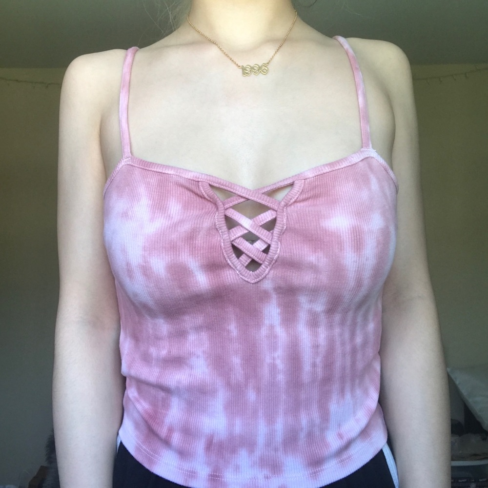 F21 tie-dye tank top